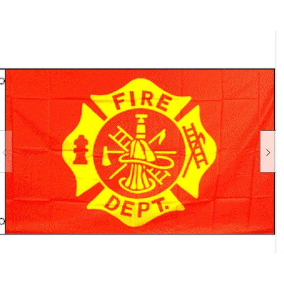 3x5 Fire Department Cross Maltese Flag 3'x5' Banner grommets 100D Polyester