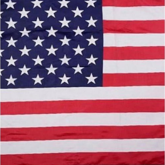 3x5 Foot American US Flag - Vivid Color and UV Fade Resistant - Canvas Header and Double Stitched - USA Flags Polyester