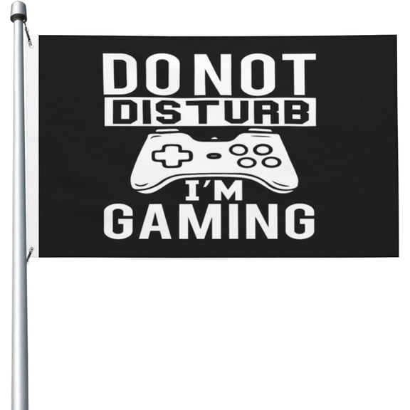 3x5 Foot Do Not Disturb I'M Gaming Flag With Brass Grommets Vivid Color And Fade Proof Outdoor Flag Banner Breeze Flag Home Garden Flag Decorative Flag