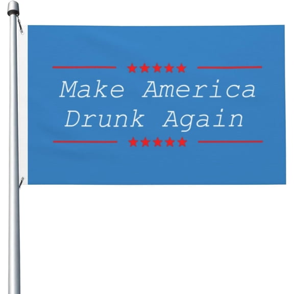 3x5 Foot Make America Drunk Again Funny Flag With Brass Grommets Vivid Color And Fade Proof Outdoor Flag Banner Breeze Flag Home Garden Flag Decorative Flag