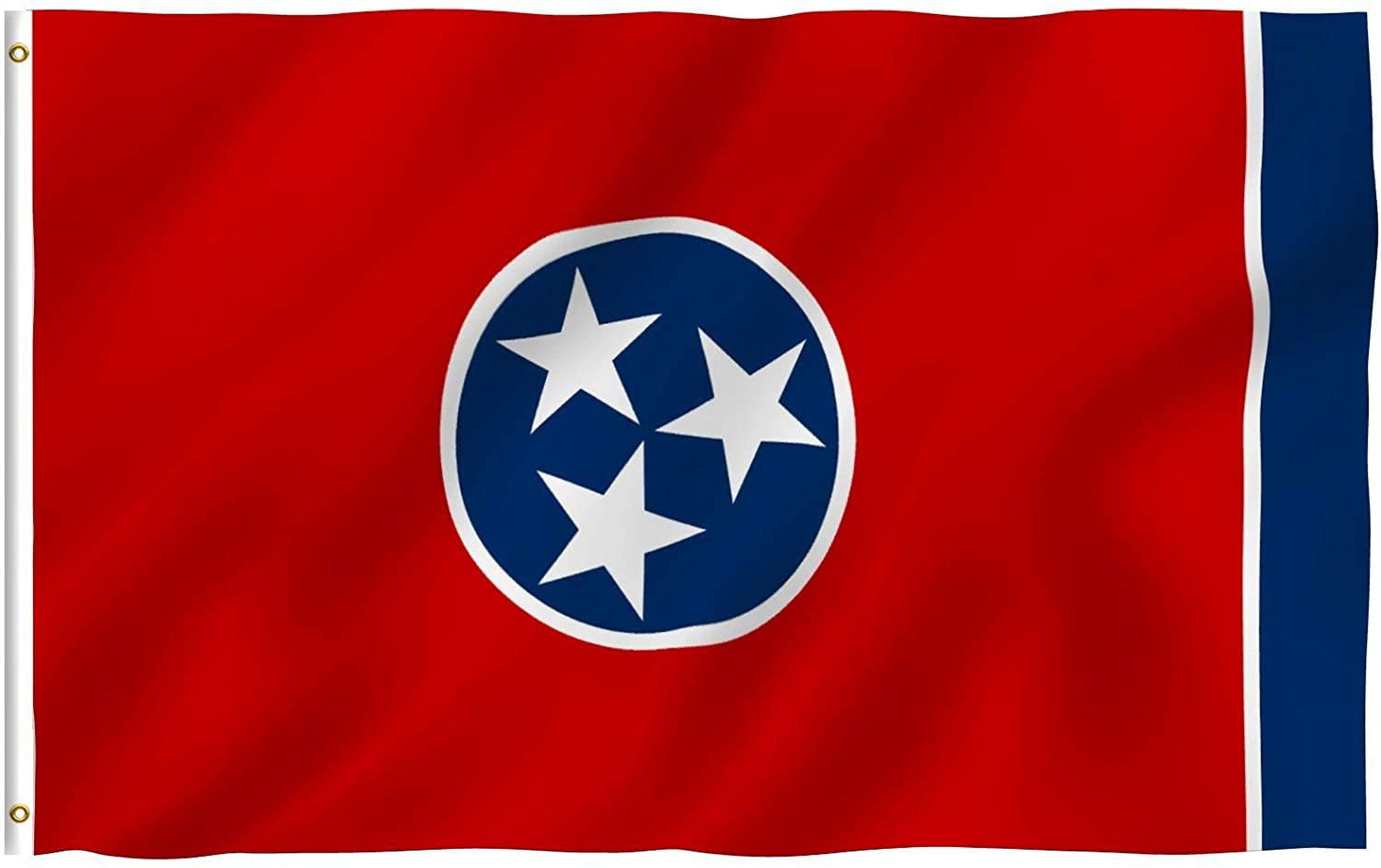 3x5 Foot Tennessee State Polyester Flag - Vivid Color - Tennessee TN ...