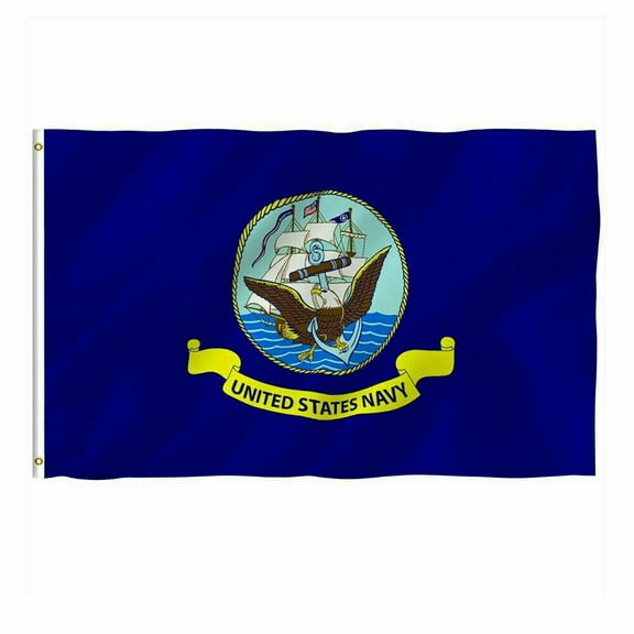 3x5 Foot US Navy Flag United States Naval Military Polyester OFFICIALLY LICENSED