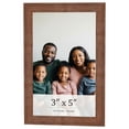 thumbnail image 1 of 3x5 Frame Brown Farmhouse Solid Wood Picture Frame Width 1.5 Inches | Interior Frame Depth 0.5, 1 of 8
