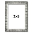 thumbnail image 1 of 3x5 Frame Silver Grey Distressed Solid Wood Picture Frame | 0.75 Inch Moulding Width | Interior, 1 of 8