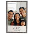 thumbnail image 1 of 3x5 Frame Silver Grey Distressed Solid Wood Picture Frame | 0.75 Inch Moulding Width | Interior, 1 of 8