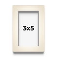 thumbnail image 1 of 3x5 Frame White Wheat Solid Wood Picture Frame | Moulding Width 0.75 Inches | Interior Depth 0.5, 1 of 8
