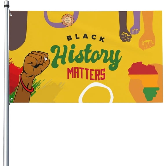 3x5 Ft Black History Month Flag Sign African American Flag Banner Mlk ...