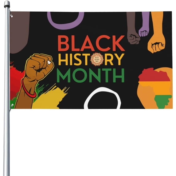 3x5 Ft Black History Month Flag Sign African American Flag Banner Mlk ...