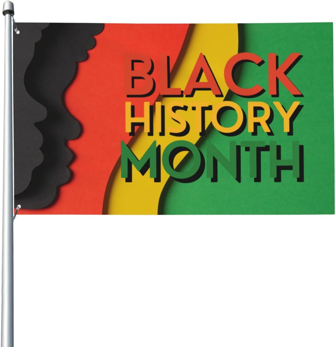 3x5 Ft Black History Month Flag Sign African American Flag Banner Mlk ...