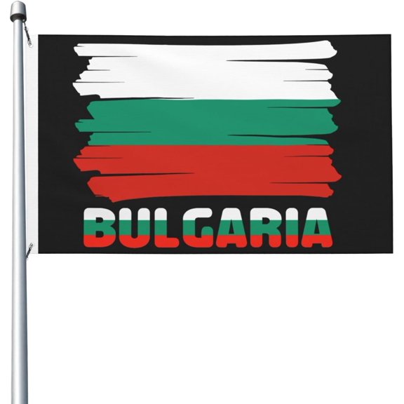 3x5 Ft Bulgaria Bulgarian Flag, Double Sided Full Printed 100% Polyester National Flag, Fade Resistant Vivid Color Banner With Brass Grommets, Indoor Outdoor Yard Patio Party Patriotic Decor