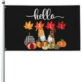 thumbnail image 1 of 3x5 Ft Flag Welcome Fall For Outside Fall Decor Outdoor Hello Autumn Pumpkin Gnome Outdoor Thanksgiving No Pole, 1 of 7