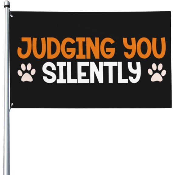 3x5 Ft Flags Judging You Silently Flag Funny Garden Flag House Outdoor Banners Yard Flags Parade Banner Tapestry Room Wall With 2 Grommets - 8