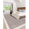 thumbnail image 1 of 3x5 Ft Gray & White Jute Area Rug, Hand-Woven, Reversible, Farmhouse Boho Style, Durable & Pet-Friendly Rug for Living Room, Dining Room, and Bedroom, 1 of 5