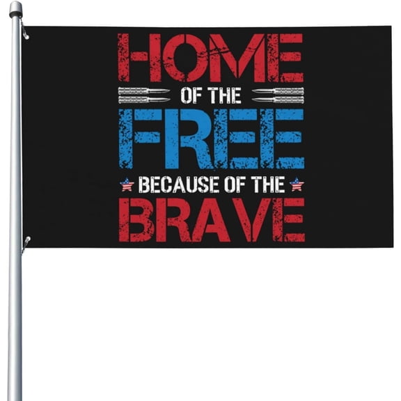 3x5 Ft Happy 4th Of July Flag Sign Independence Day Flag Banner God Bless America Flag Patriotic American Outdoor Flag With Metal Eyelets No Flag Pole