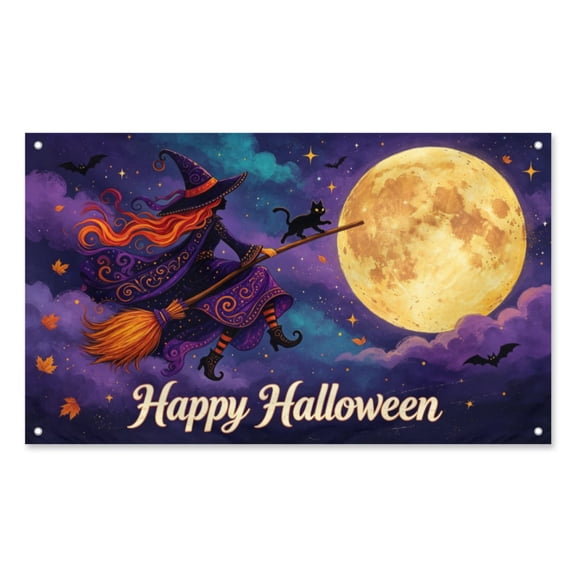 Xiyadun 5 ft x 3 ft Polyester Halloween Weatherproof Outdoor Flag