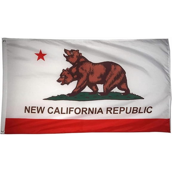 3x5 Ft New California Republic Polyester Flag with Grommets