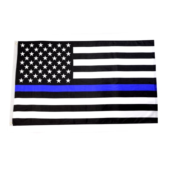 3x5 Ft PD Blue Lives Matter Thin Line US Flag 3 x 5 Yard Sign 3'x5' Banner Flags