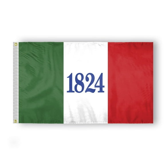 3x5 Ft Texas 1824 ALAMO Historical Battle Flag 3 x 5 - Printed 200D Nylon with Brass Grommets - 1824 Flag Battle Banner Historical Texas War 3x5