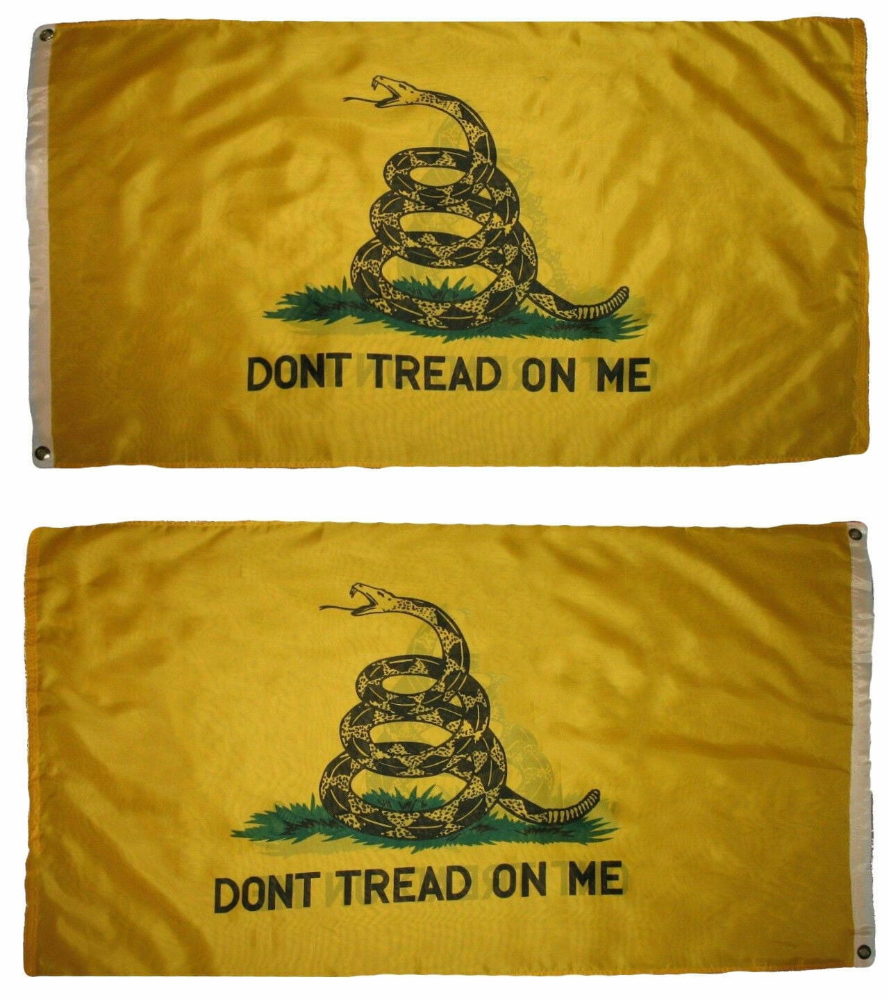 3x5 Gadsden 3ply Double Sided Flag Grommets House Banner (Made in USA) 3 Layers