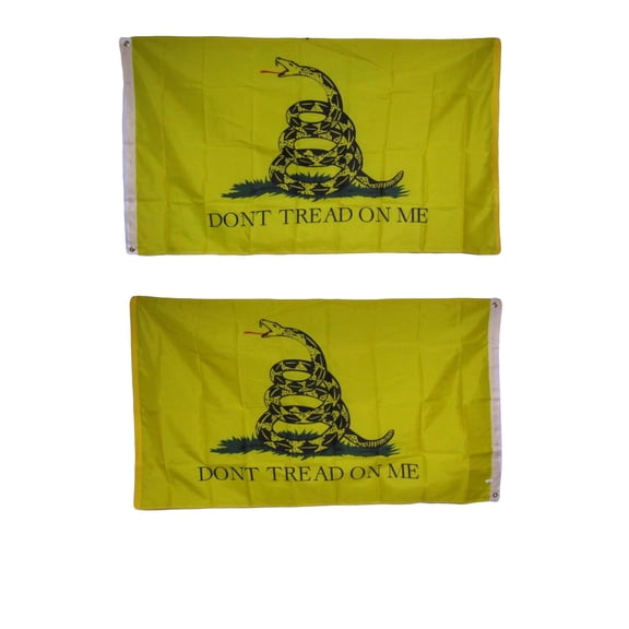 3x5 Gadsden Dont Tread Yellow Heavy Duty Polyester Nylon 200D Double Sided Flag