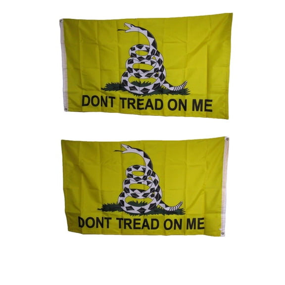 3x5 Gadsden Tread White Snake Heavy Duty Polyester Nylon 200D Double Sided Flag