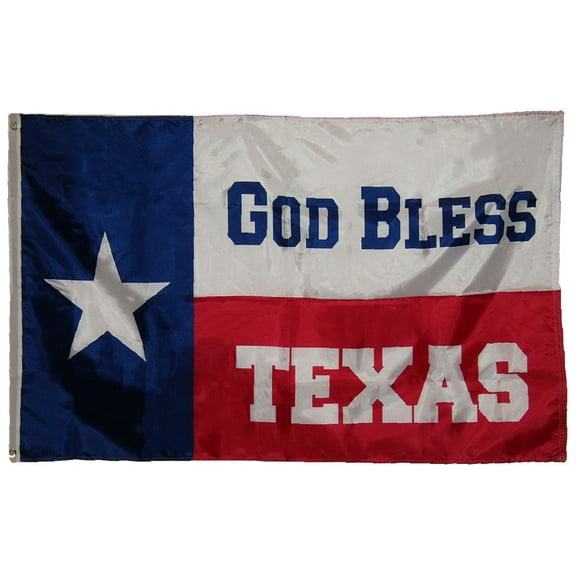 3x5 God Bless Texas 150D Woven Poly Nylon Flag 5x3 Banner Grommets