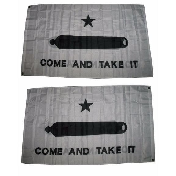 3x5 Gonzales Gonzalez Come and Take It 2 Faced Double Sided 2-ply Polyester Flag