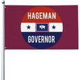 thumbnail image 1 of 3x5 Hageman For Wyoming Flag Hageman For Congress Wyoming 2022 Flag Banner No Flag Pole Style 3, 1 of 7