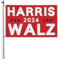 3x5 Harris Waltz Flag Double Sided Harris Waltz 2024 Garden Flag Kamala