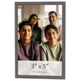 thumbnail image 1 of 3x5 IN Frame Blue Kingsley Pewter Solid Wood Picture Frame Width 0.75 Inches |Interior Depth 0.5, 1 of 8