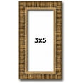 thumbnail image 1 of 3x5 IN Frame Gold Kingsley Distressed Solid Wood Picture Frame Width 0.75 Inches | Interior Frame, 1 of 8