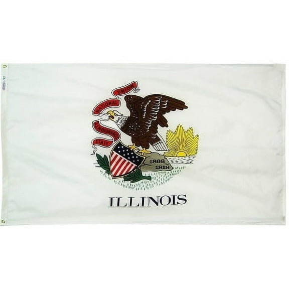 3x5' Illinois Heavy Weight Nylon Flag From All Star Flags