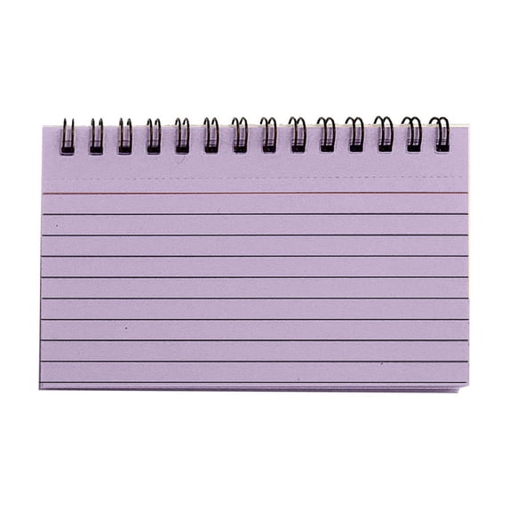 3x5 Inch Lined Spiral Index Cards, 50 Pieces Colorful Flash Cards, Ruled Notecards for Learning Memory College Office Supplies