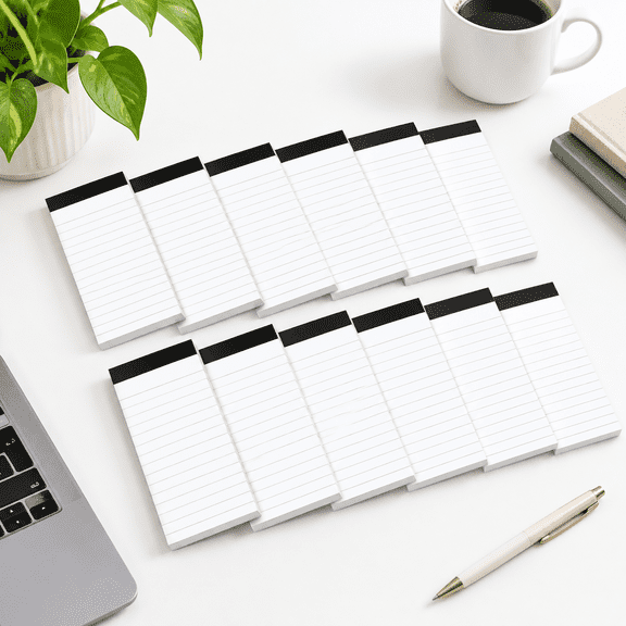 3x5 Inches 12 Pack Small Lined Writing Notepads For Office And Memo Use
