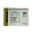 thumbnail image 1 of 3x5 Inches White  Ruled Index Cards with Spiral Binding: 50CT, 1 of 6