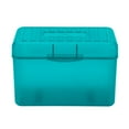 thumbnail image 1 of 3x5 Index Card Holder with 100 Heavyweight Ruled Index Cards and 25 Plastic Dividers, TealGreen C, 1 of 8