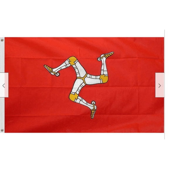 3x5 Isle of Man Flag British Isles Banner Mann Island Pennant