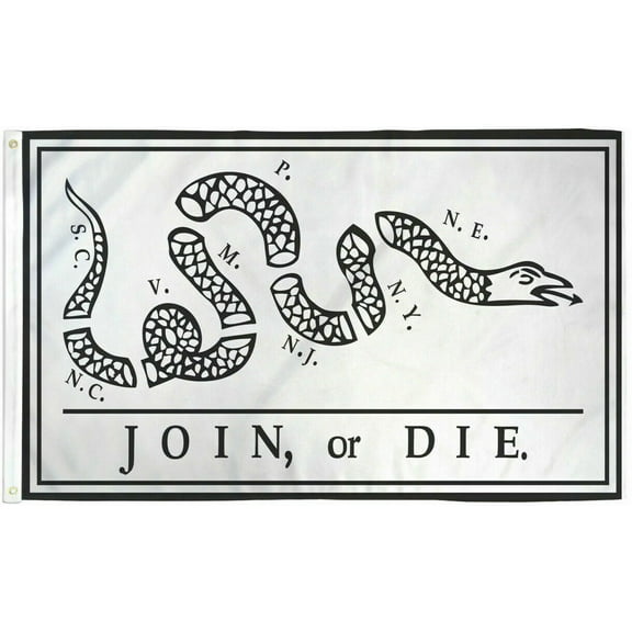 3x5 Join or Die Don't Tread on Me Polyester Flag