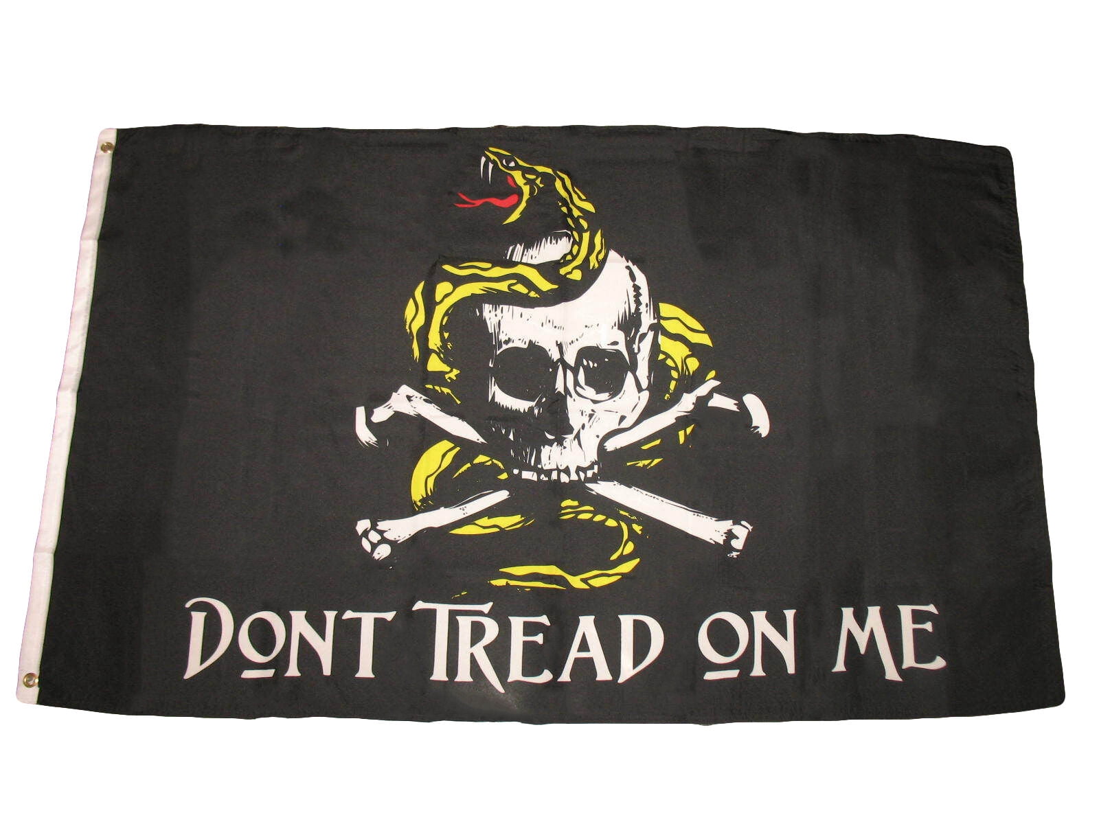 Bandiera Jolly Roger 3x5 Piedi, 150D, Nessuna Piet&agrave; Nessun Quartiere, Trade Winds