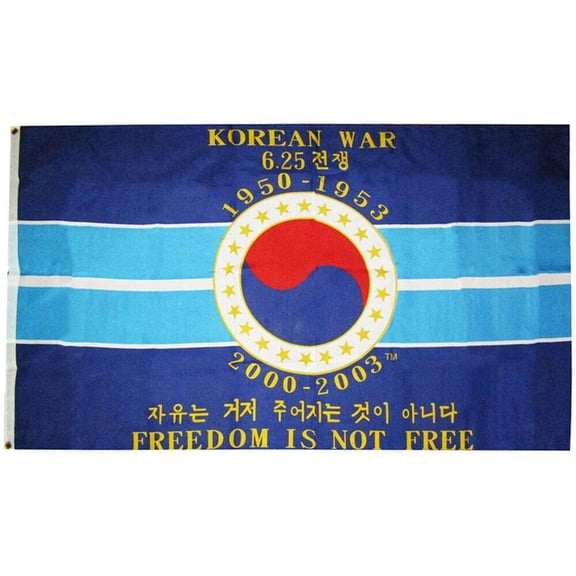 3x5 Korean War Freedom is Not Free 1950-1953 2000-2003 5x3ft Flag Polyester