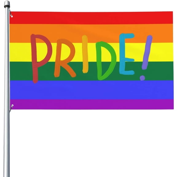 3x5 Lgbt Pride Flag Sign Lgbtq Gay Flag Banner Vivid Color And Fade Proof Lesbian Pansexual Flag Rainbow Flag For Wall With Metal Eyelets No Flag Pole Gift For Gay Pride Stuff