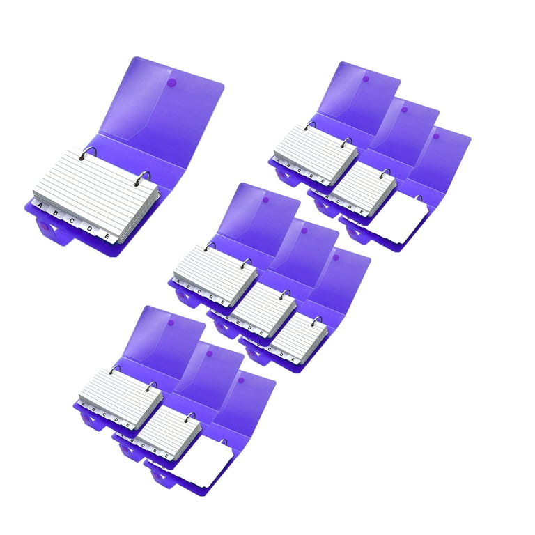 3x5 index card ring binder 3x5 Lined Index Cards with Ring Binder Holder and Dividers, 100 Ruled Cards