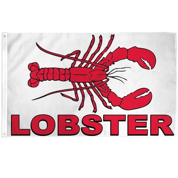 3x5 Lobster Waterproof Flag Seafood Advertising Banner Restaurant Sign Sea Food