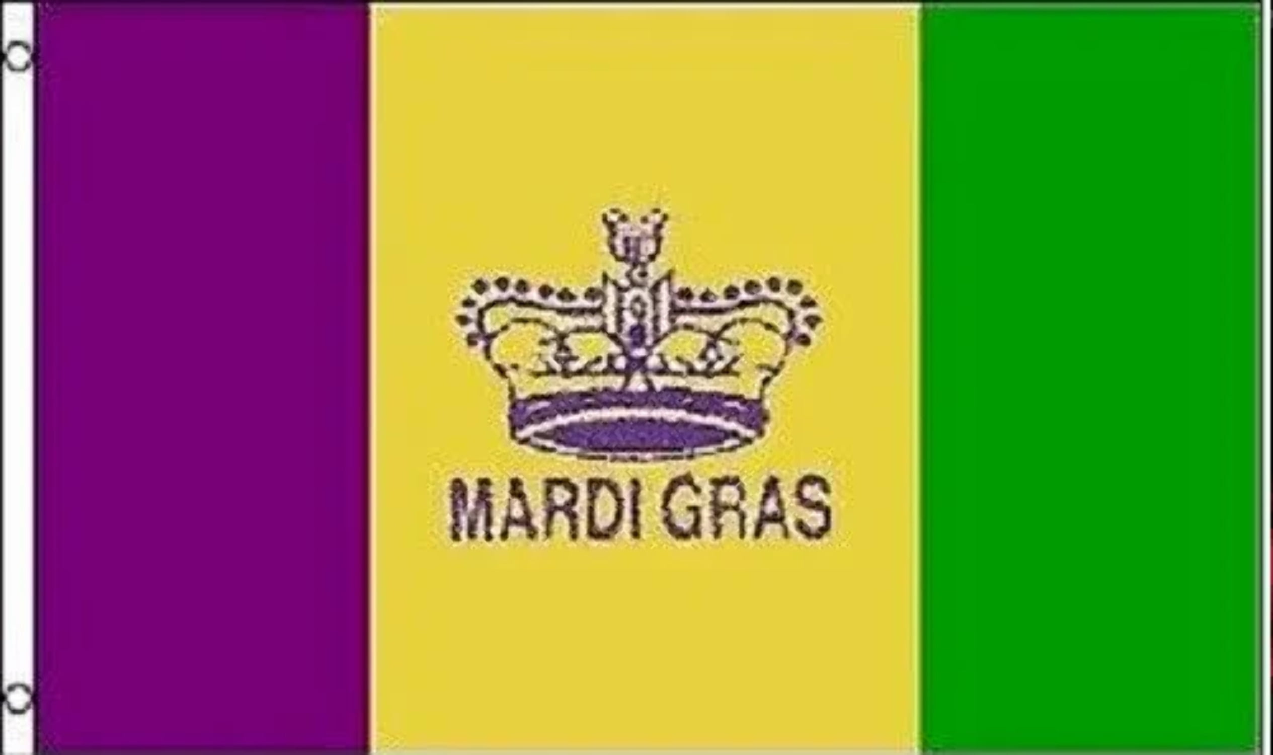 3x5 mardi gras flag