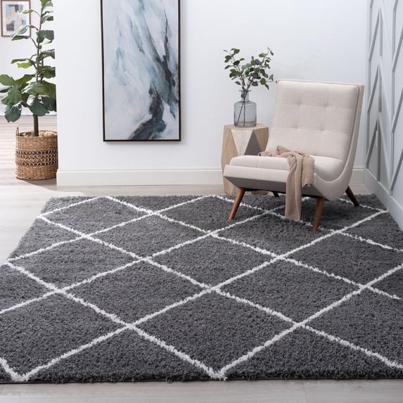 3x5 Modern Gray Area Rugs for Living Room | Bedroom Rug | Dining Room Rug | Indoor Entry or Entryway Rug | Kitchen Rug | Alfombras para Salas 3'3'' x 5'