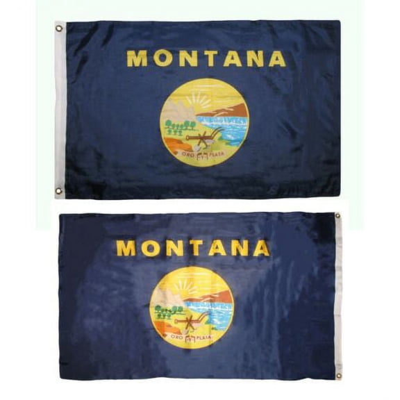 3x5 Montana Double Sided 2ply sewn Nylon Flag 3'x5' House Banner Grommets