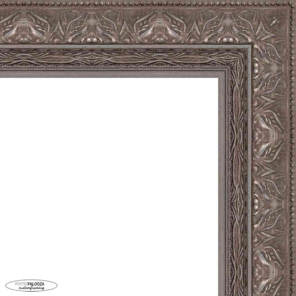 3x5 Museum Silver Picture Frame - UV Acrylic, Foam Board Backing, Hanging Hardware