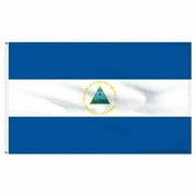 3x5 Nicaragua Flag House Banner Brass Grommets Super Polyester Fade Resist 5X3