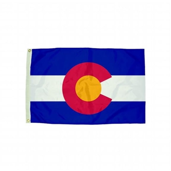 3x5 Nylon Colorado Flag Heading