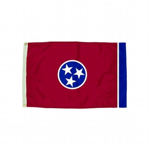 3x5 Nylon Tennessee Flag Heading
